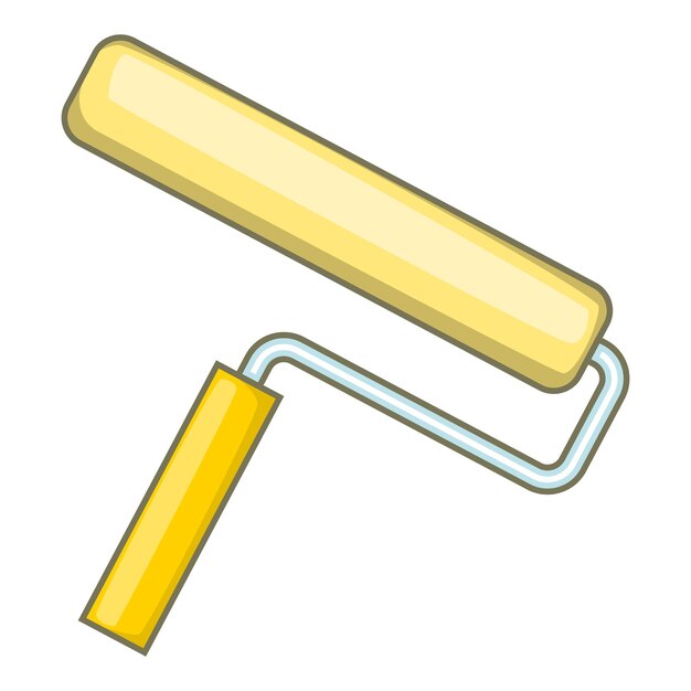 Paint roller icon Cartoon illustration of paint roller vector icon for web design