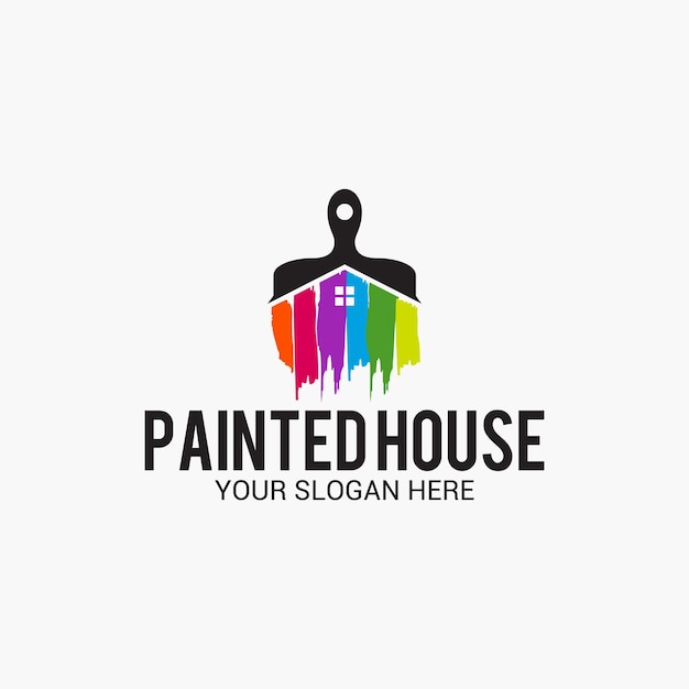 Painted house logo