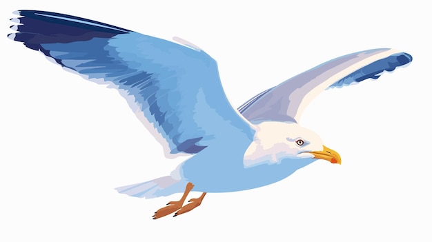 a painting of a bird with a blue background