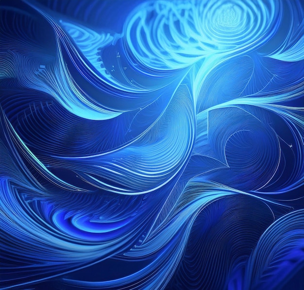 Vector a painting of a blue abstract background with a blue background