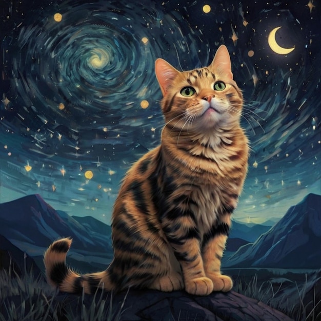 a painting of a cat that is called a cat