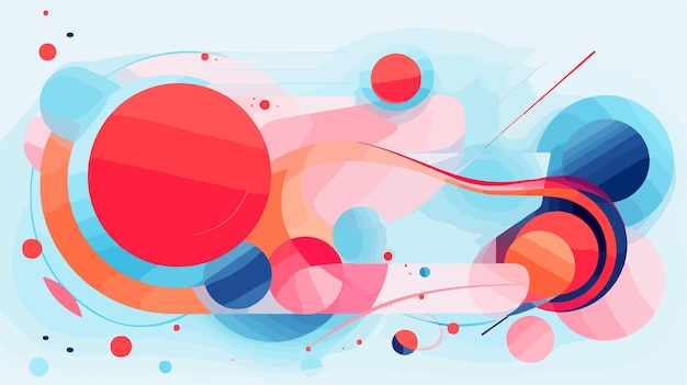 a painting of a colorful abstract background with circles and circles