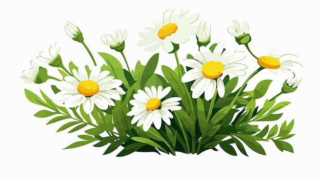 a painting of daisies and daisies