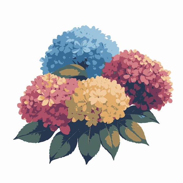 a painting of flowers from the garden