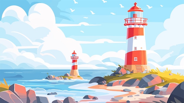 a painting of a lighthouse with the words  lighthouse  on it