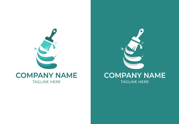 Painting logo With C Vector Template