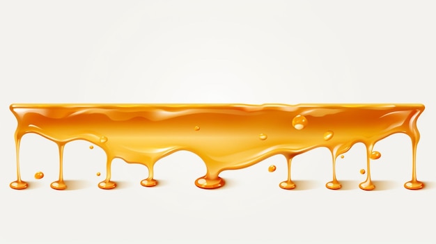 Vector a painting of orange liquid with a white background