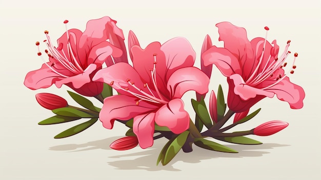 Vector a painting of a pink flower with the word  hibiscus  on it