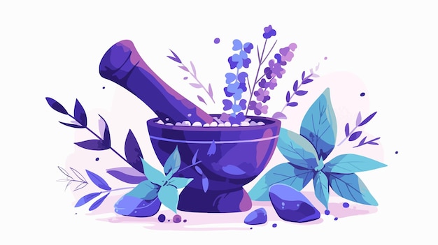 a painting of a purple jar with flowers and a bottle of wine