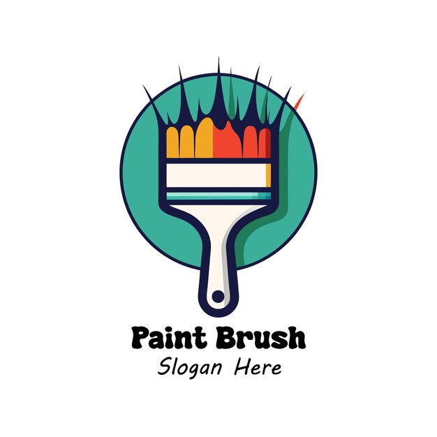 Vector painting services logo vector template