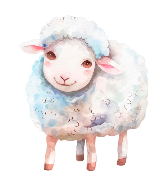 a painting of a sheep with the words sheep on it