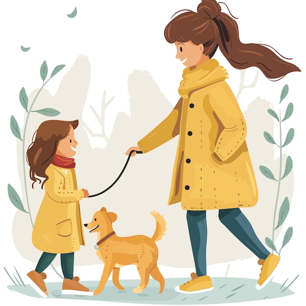 a painting of two girls and a dog with the words quot the word quot on it