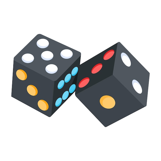 A pair of dice with the number 7 on the top.