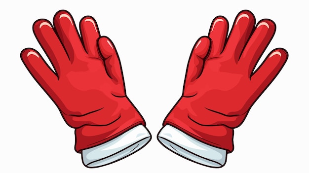 Vector a pair of gloves with a red glove that says  gloves