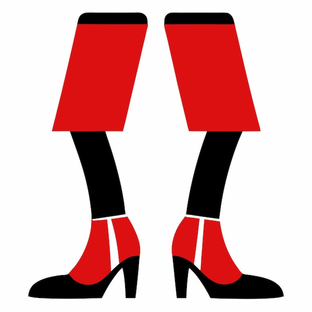 a pair of red and black shoes with a red and black design