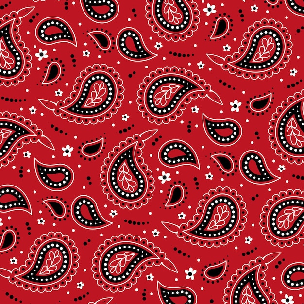 Paisley bandana pattern