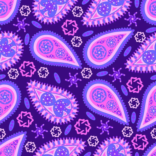 Paisley seamless pattern. Indian ornament