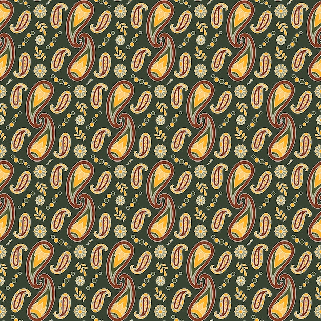 Paisley Vector Seamless Pattern