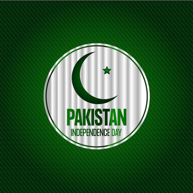 Pakistan independence day background design premium vector