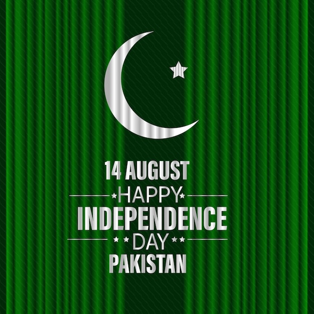 Pakistan independence day background design premium vector