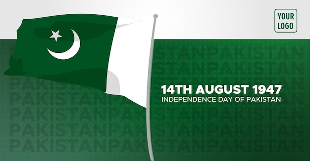 Pakistan independence day flag background