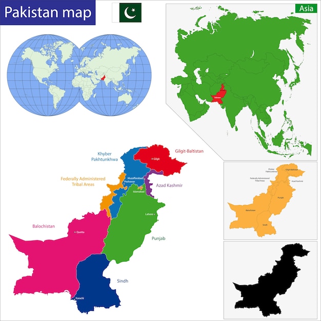 Pakistan map