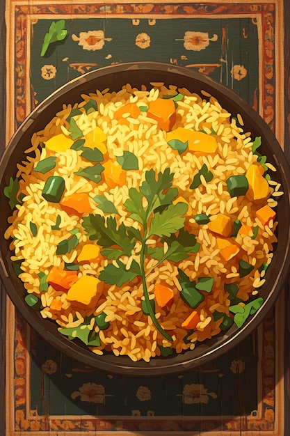 Pakistani Biryani and Spiced Rice