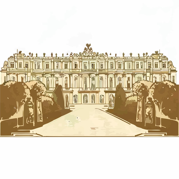 Palace of versailles vector 10