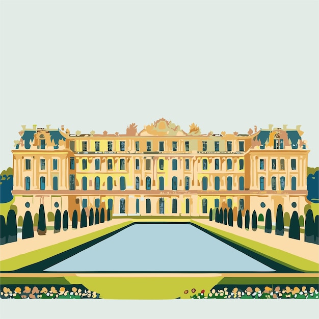 Palace of versailles vector 12