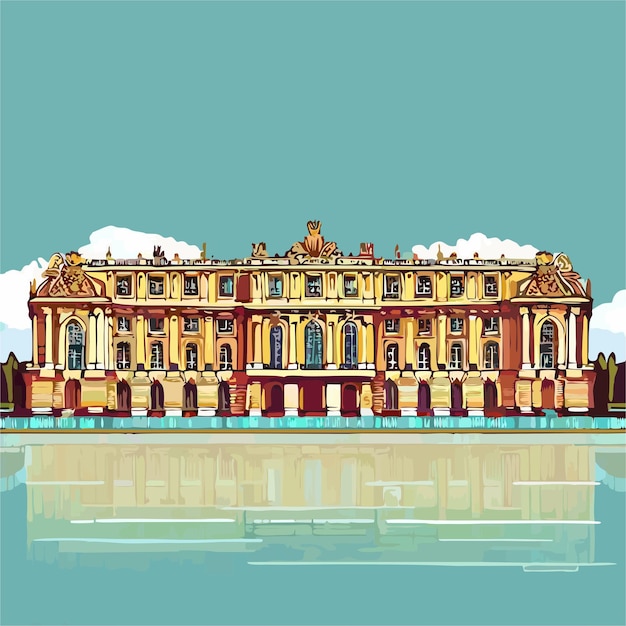 Vector palace of versailles vector 2