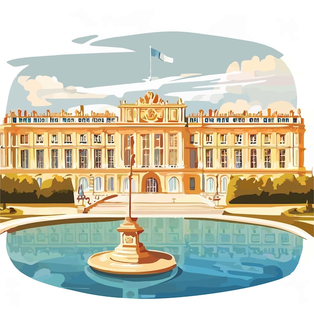 Palace of versailles vector 3