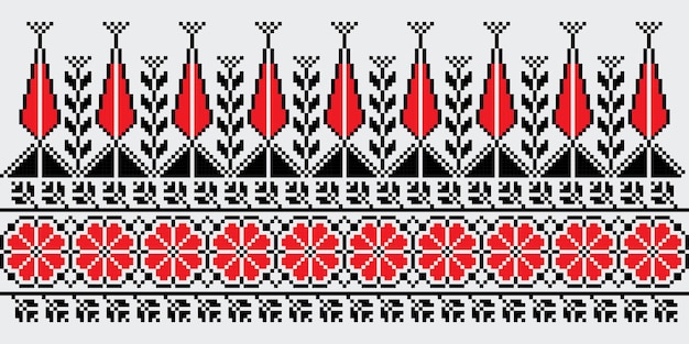 Vector palestinian embroidery