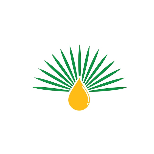 Palm oil icon vector concept design template web