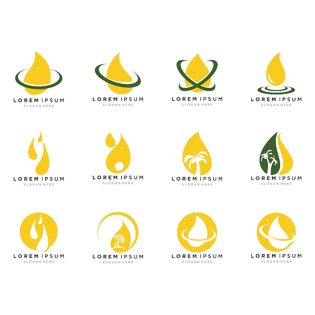 Palm Oil logo template