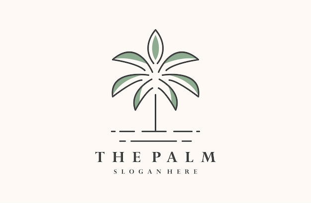 Vector palm template logo design vector inspiration