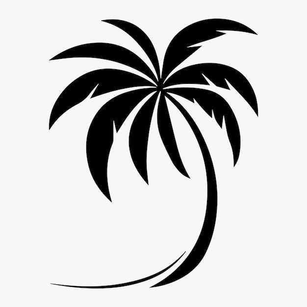 palm tree silhouette vector illustration