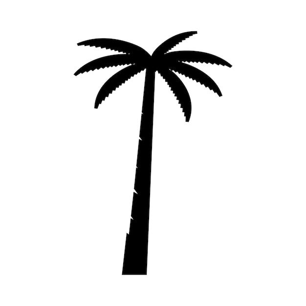 Palm tree summer logo template