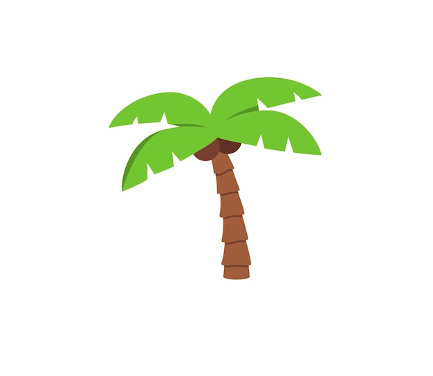 Palm tree vector isolated icon. Emoji illustration. Palm tree vector emoticon