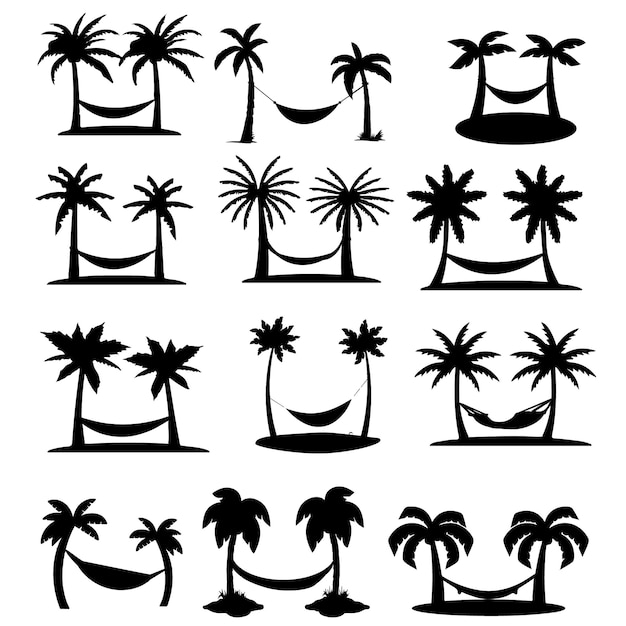 Palm trees Palm Trees EPS Vector Illustration for Tropical and Beach Designs