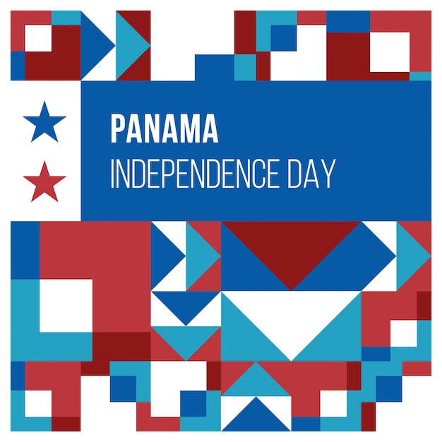 Panama Independence Day Abstract Background