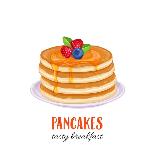  pancakes illustration.