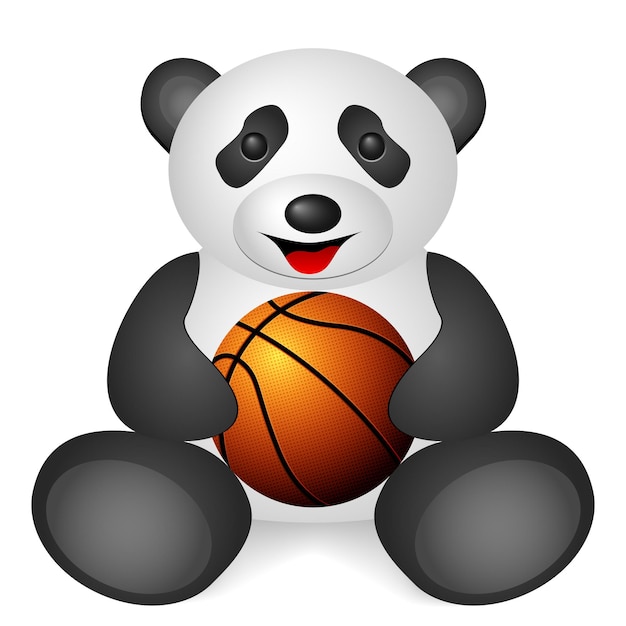 Panda basketball ball