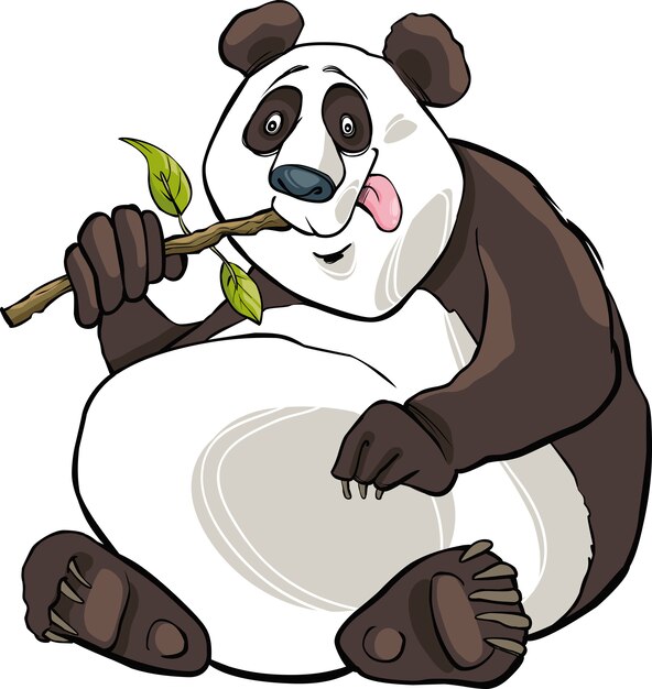 Vector panda bear