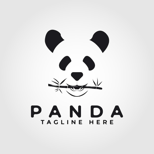 Panda eating bamboo icon vector illustration design