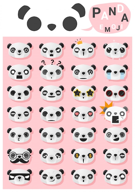 Panda emoji emoticon 