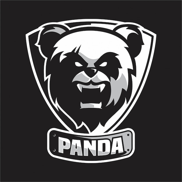 panda head logo