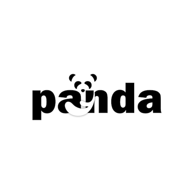 panda logo design