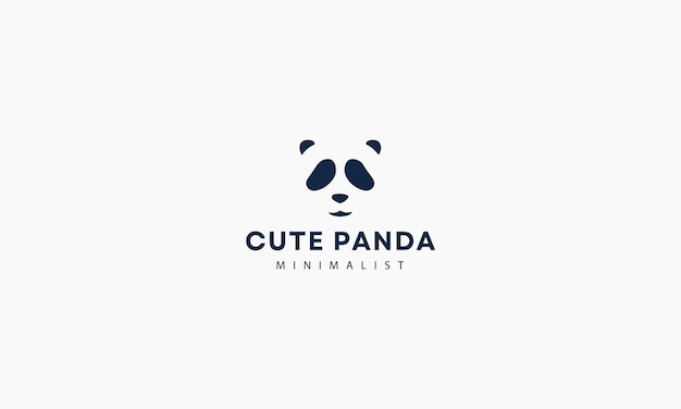 Vector panda logo logo icon design template