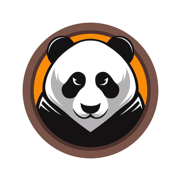 Panda Mascot Logo Concept Vector Illustration Cartoon Suitable For Logo Wallpaper Banner Background Card Book Illustration TShirt Design Sticker Cover etc