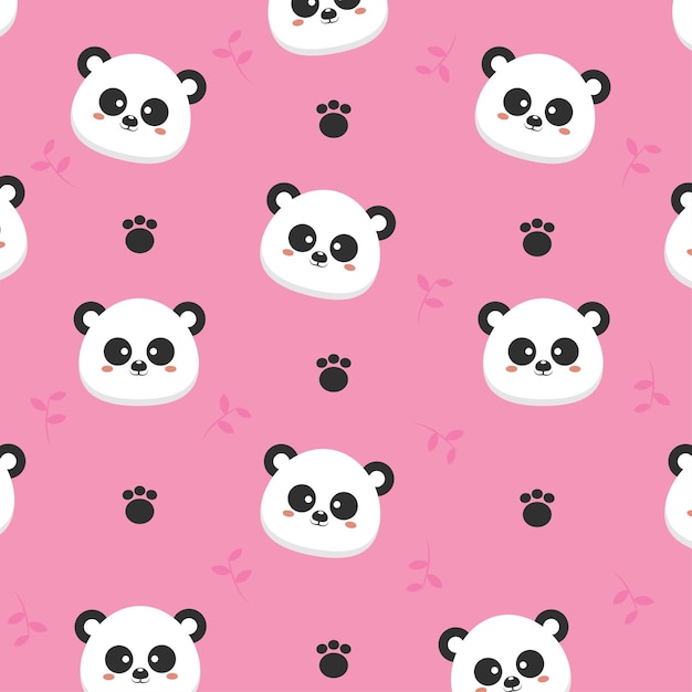 Panda seamless pattern